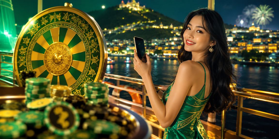 Khung cảnh Đà Lạt về đêm, người dùng trải nghiệm game casino trên điện thoại